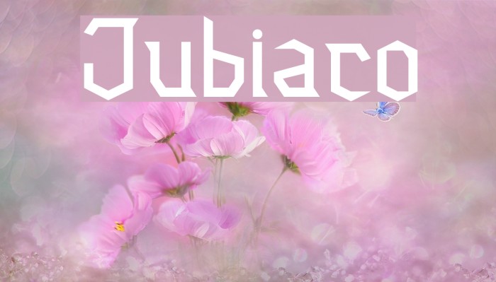 Jubiaco Font examples