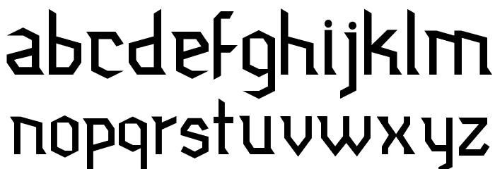 Jubiaco Font LOWERCASE