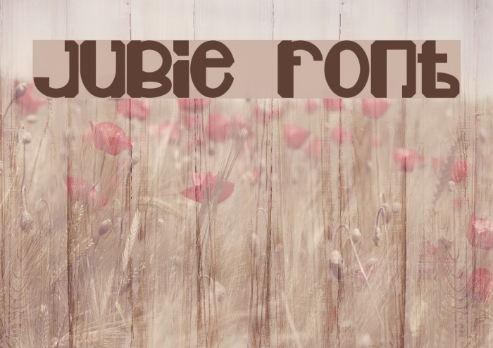 Jubie Font examples