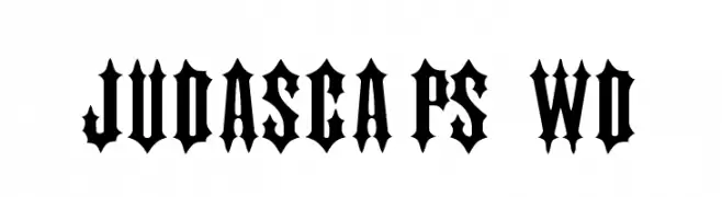 JudasCaps Wd  baixar fontes gratis