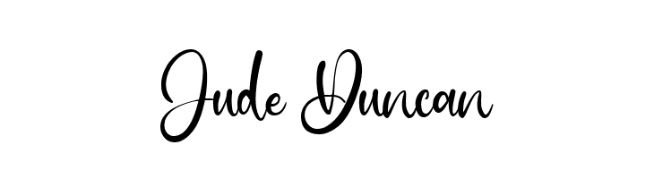 Jude Duncan  नि: शुल्क फ़ॉन्ट्स डाउनलोड
