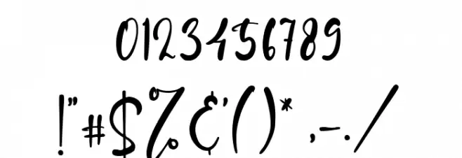 Jude Duncan Font OTHER CHARS