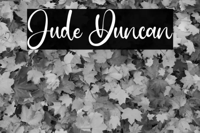 Jude Duncan Font examples