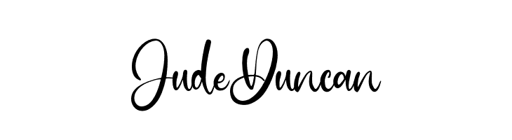 JudeDuncan  Скачать бесплатные шрифты