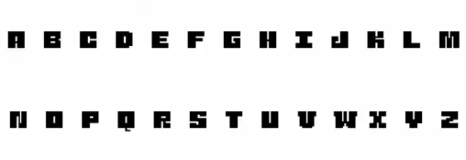 Judera-Flat フォント 大文字