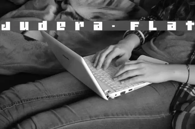 Judera-Flat Font examples