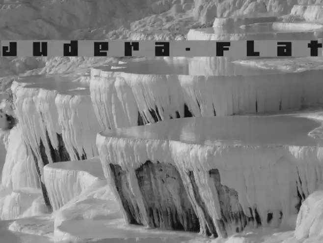 Judera-Flat Font examples