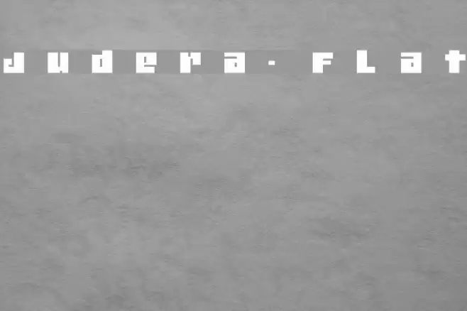 Judera-Flat Font examples