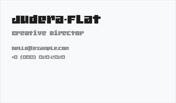 Judera-Flat Business Card