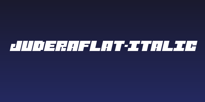 JuderaFlat-Italic Social Header