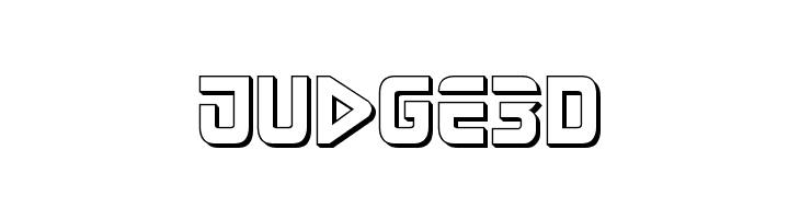 Judge 3D  免费字体下载