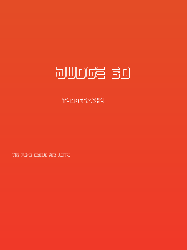 Judge 3D Poster