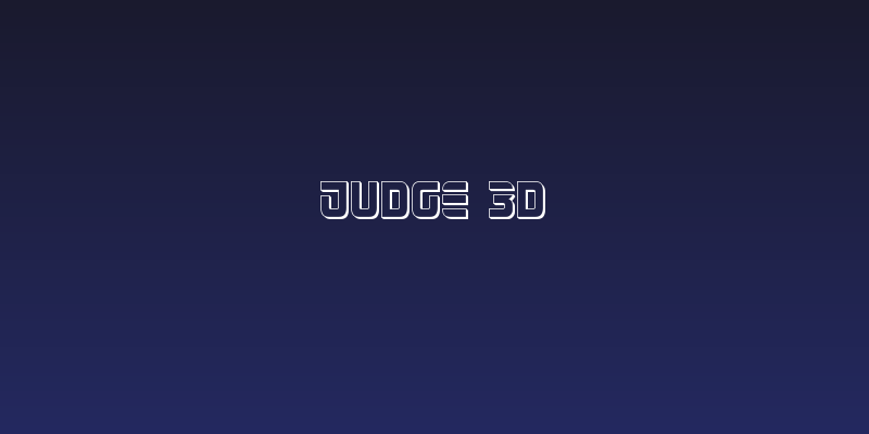 Judge 3D Social Header