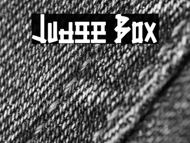 Judge Box Font examples