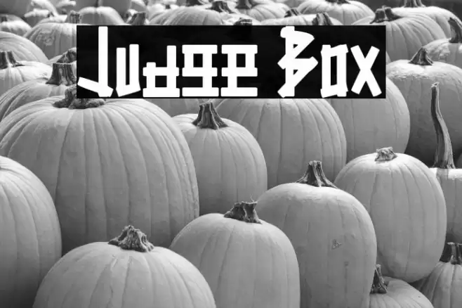 Judge Box Font examples