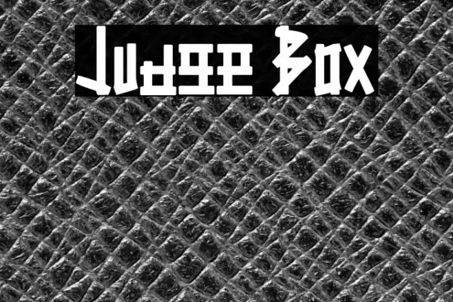 Judge Box Font examples