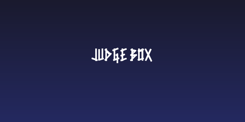 Judge Box Social Header