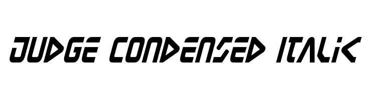 Judge Condensed Italic  フリーフォントのダウンロード