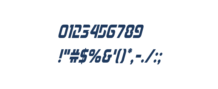 Judge Condensed Italic Other Characters