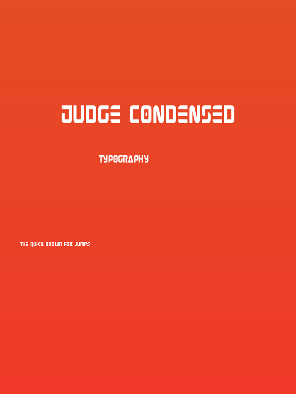 Judge Condensed Poster
