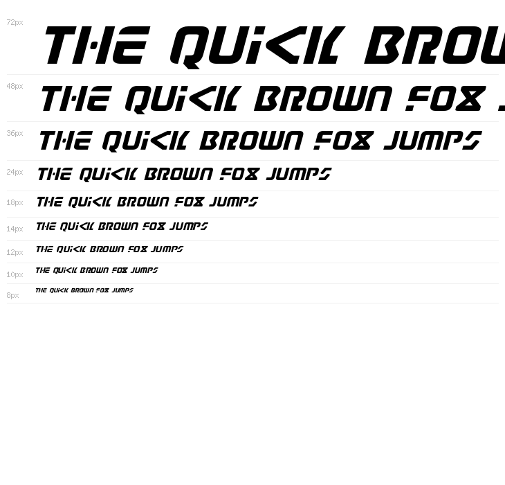 Judge Expanded Italic Waterfall