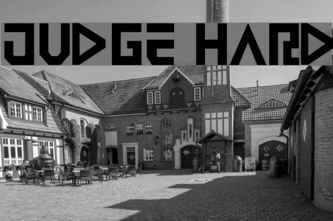 Judge Hard Font examples