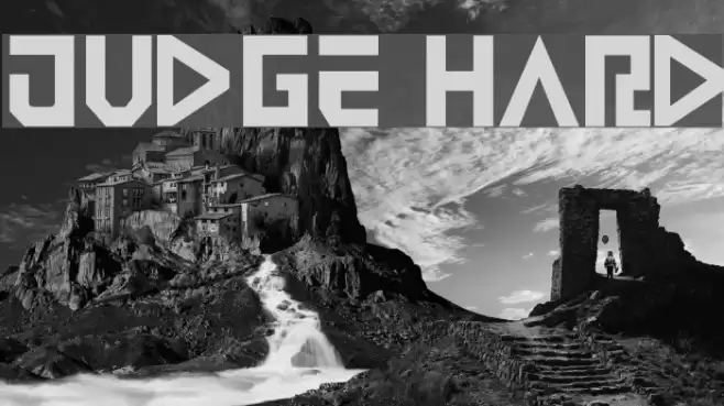 Judge Hard Font examples
