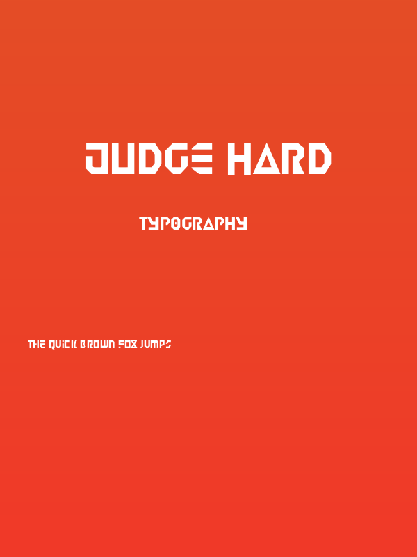 Judge Hard Poster