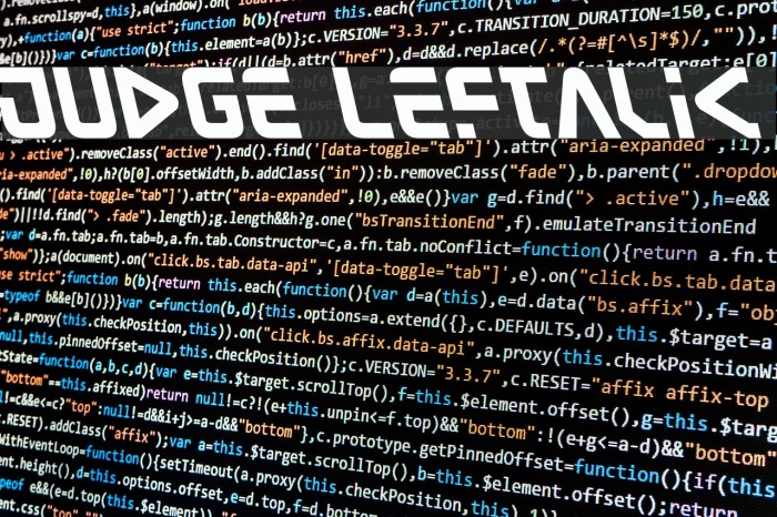 Judge Leftalic Font examples
