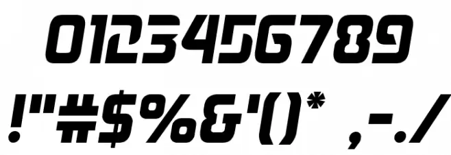 Judge Semi-Italic Font OTHER CHARS