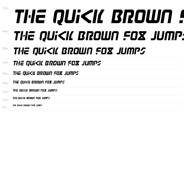 Judge Semi-Italic Waterfall