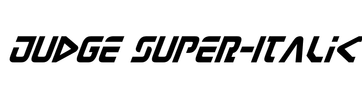 Judge Super-Italic  font caratteri gratis