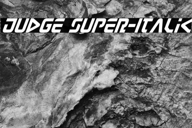 Judge Super-Italic Font examples