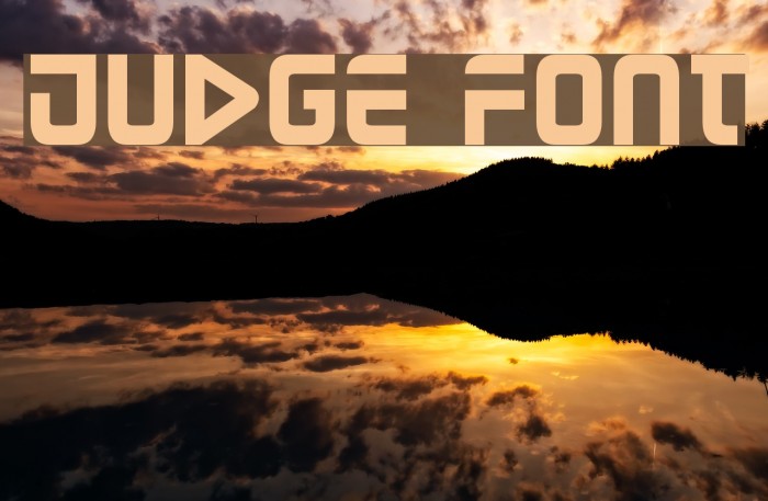Judge Font examples