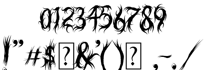 Judgement Territory Font OTHER CHARS
