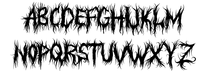 Judgement Territory Font LOWERCASE