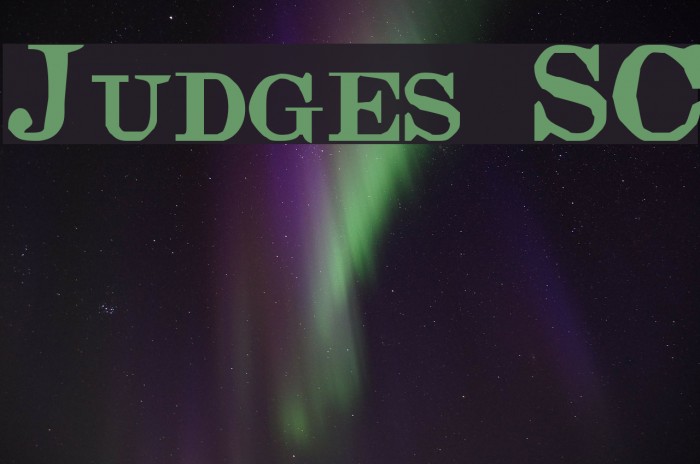 Judges SC Font examples