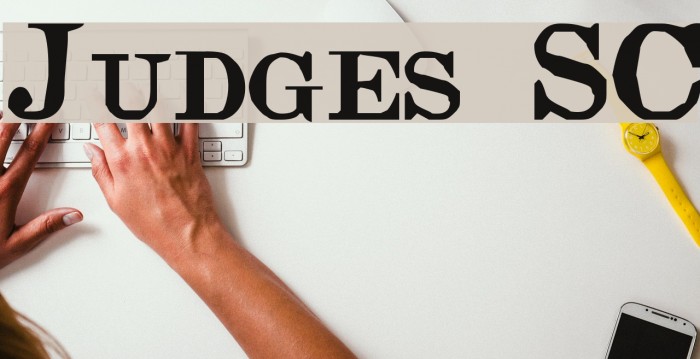 Judges SC Font examples