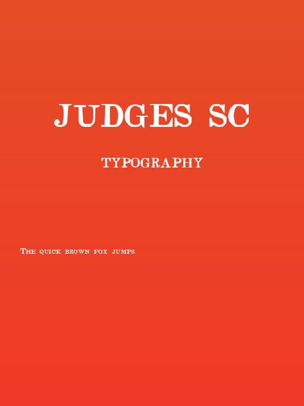 Judges SC Poster