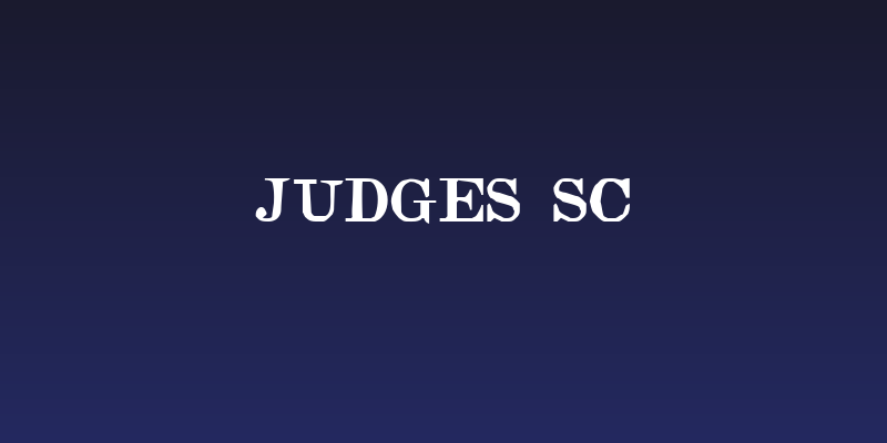 Judges SC Social Header