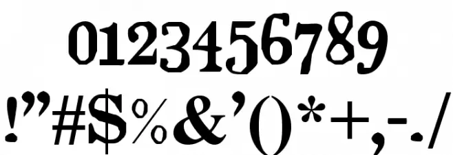 JudgesSC Font OTHER CHARS