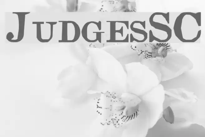 JudgesSC Font examples