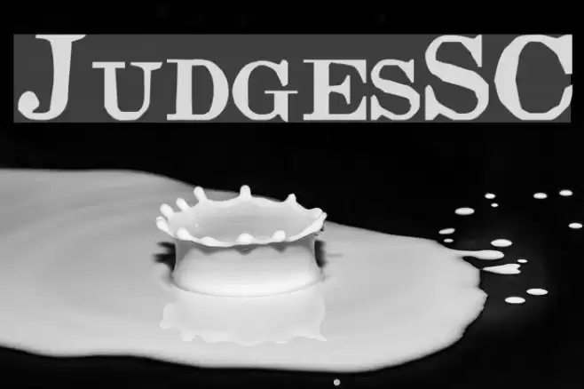 JudgesSC Font examples