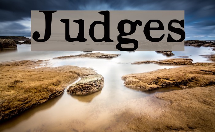 Judges Font examples