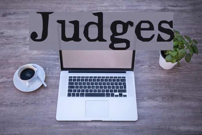Judges Font examples