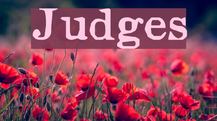 Judges Font examples