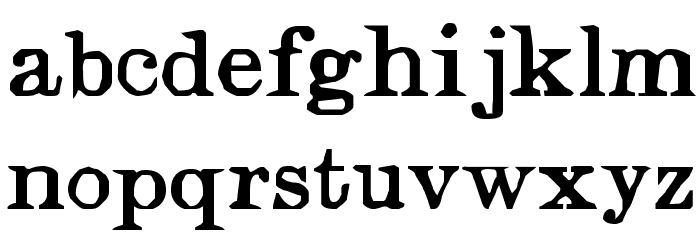 Judges Font LOWERCASE