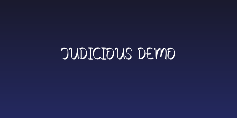 Judicious Demo Social Header