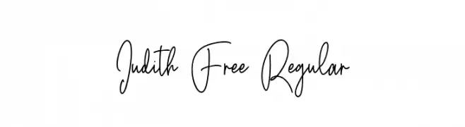 Judith Free Regular  Frei Schriftart Herunterladen
