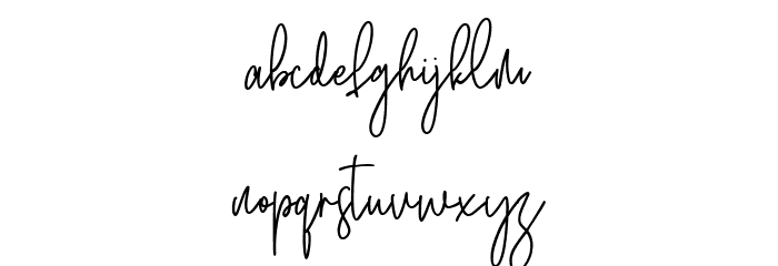 Judith Free Regular Font LOWERCASE